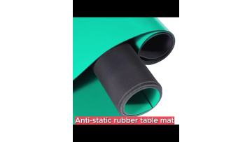 Anti-static rubber table mat