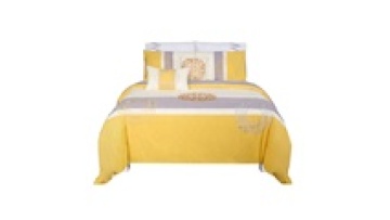 Zhejiang Factory Wholesale Microfiber Embroidery Hotel Duvet Cover Flat1