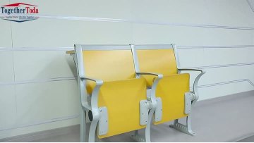 Modern Design Stable Classroom Conference Room Seating Wood Lecture Hall Desk and Chair with Tablet Armrest