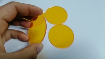 High Quality Longpass Orange Filter Orange Optical Glass Longpass Optical Glass CB535