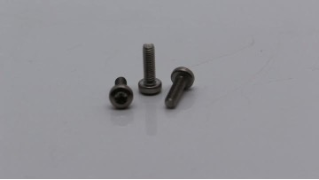 GB26732 M3*10 SUS 304 whitewashed pan head hexalobular slot machine screw