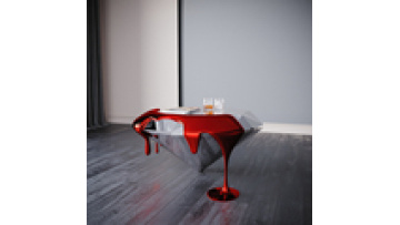 New design luxury stone living room coffee table diamond shape marble end tables for Home Living Room1
