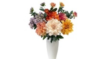 Customer Choice Pink Dahlia Artificial Flower with Multi-Layer Petals1