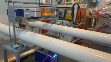 2 head laser printer for PVC pipe 