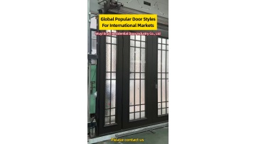 High‑quality custom cast aluminum entrance doors for luxury villa exterior renovation projects