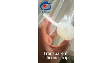 Transparent silicone dense strip