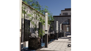 Aluminum Garden Lamp Post