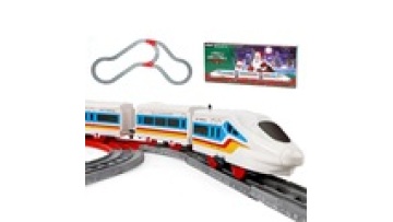 DIY High Speed Railway Toy with Plastic Building Blocks and Electric Train Track Set for Kids1