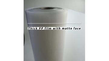 PP film with matte face