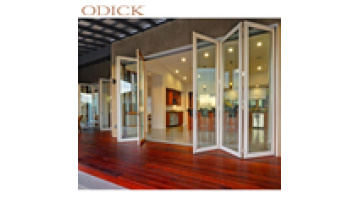 Door Exterior Water Tightness Tempered Glass Sliding Door Aluminum Foldable Graphic Design Stainless Steel Modern 77 Bi Folding1