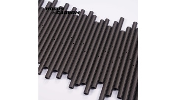 Drilling holes on carbon tube