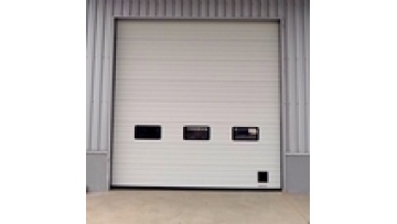 anti-pinch hand sectional industrial garage door high speed 4cm panel sectional overhead doors safety industrial lifting door1