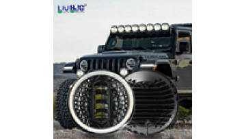 H4 H13 Plug Dot E9 Approved 40w High Low Beam White Round 7inch Motor Led Headlight For Car1