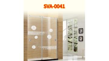 SVA-S0041 Deluxe Two Door Bypass Sliding Shower Door Hardware Kit