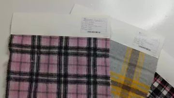 Classic Design 100% Polyester Check Wool Composite Tweed Bonded Clothing Fabric For Clothing1