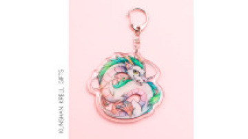 Cartoon Anime Character Acklie Keychain Customized1