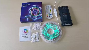 AC220V LED Strip 5050 WIFI TUYA APP CTRL+RC Waterproof 11W/M Plum Blossom Horse Running Chasing LED Strip Outdoor Landscape1