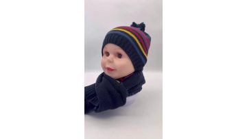 CF-T-0008 knitted hat and scarf (1)