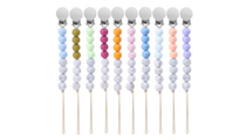 Unique Design Baby Rubber Dummy Chain Holder Silicone Baby Teething Pacifier Clip Accessories1