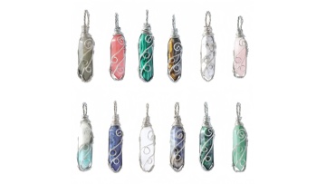 SP1753S Wire wrapped pendant