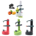 New Electric Automatic Peeler Slicer Machine Fruit Vegetable Grater Stainless Steel Spiral Cutter for Kitchen Gadget Accessories