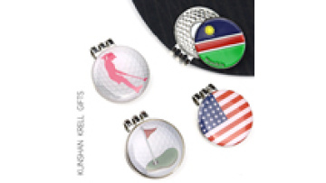 Custom Logo Metal Soft Enamel Lapel Pins for Hats Magnetic Hat Clips Ball Markers for Golf Golf Ball Marker Custom logo1