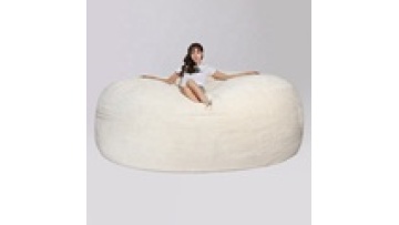 Extra Large FOAM SAC Sherpa Fabric Bean Bag Chair - 9ft 270cm Giant XXL Faux Fur Beanbag Sofa Bed Cover1