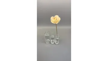 Home Fragrance Container 50ml100ml150ml Custom Logo Clear Square Reed Diffuser Glass Bottle1