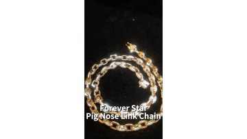 Bling Iced Out Gold Silver Coffee Bean Custom CZ Necklace 925 Pig Nose Link Chain Rappers Jewelry1