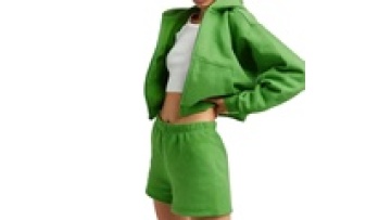 Zip Up Jacket and Leggings 2 Piece Set Women Summer Workout Sweat Shorts Sets1