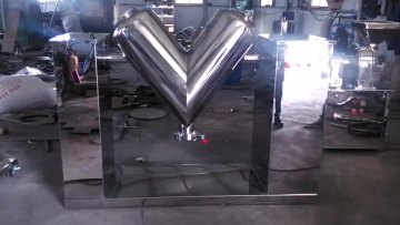 Factory Directly Stainless Steel V Type Dry Powder Mixer Machine GMP Mixing Equipment1