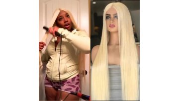Wholesale 613 HD Full Lace Wig Human Hair,Platinum Blonde 613 transparent Lace Frontal Wig,13x4 13x6 613 Virgin Lace Front Wig1