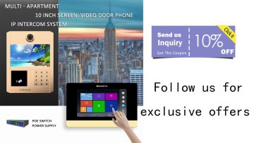 10.1 Inch Screen Door Phone Enter System Camera Video Dooe Phone Intercom System1