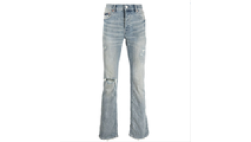 Quality Wholesale Mens Print Stone Wash Baggy Stacked Jeans Regular Fit Men1