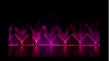 Beautiful large water music fountain