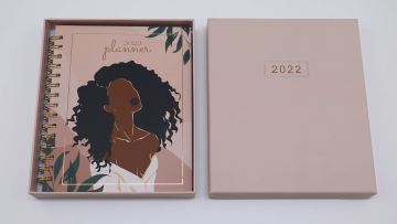 2022 New Design Custom Printing Luxury A5 Spiral Diary Journal Notebooks Girl Goal Agenda Yearly Monthly Weekly Daily Planners1