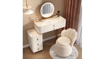 Bedroom Furniture new design Led Light White Color Optional Storage  Makeup Dresser Vanity Dressing Table With LED1
