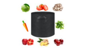 Planter Pots with Handles Aeration Nonwoven Fabric Heavy Duty Gardening Planter for Vegetable Herbs and Flowers Black1