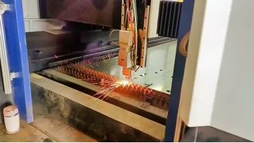 The production process of laser welded fences