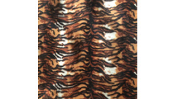Free Sample Factory Supply 100% Polyester Animal Tiger Print Velboa Fabric1