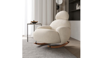 Modern simple rocking chair recliner home leisure lazy chair Italian light luxury single sofa chair1