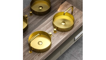 Vogue Round Countertop Basin Strip Surface