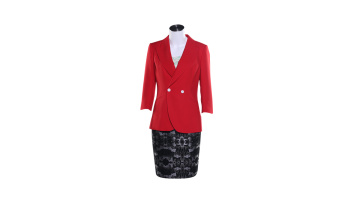 latest design custom red suit jacket women High Quality suit women lady business suits1
