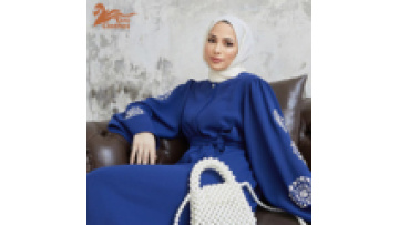 Abaya Khimar Set Jilbab 2 Piece Ramadan Long  Dress Muslim Prayer Clothes Women Girls Turkey Islam Dubai Outfit1