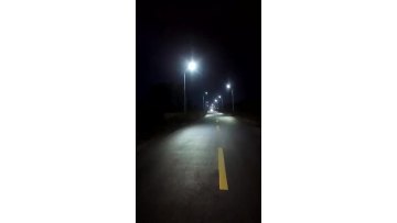 Lighting of street lights at night