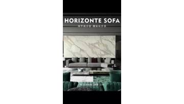 Horizon Sofa, Italian minimalist classic luxury villa furniture