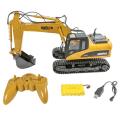 New HuiNa Toys 1550 15Channel 2.4G 1/14 RC Car 680 Degree Rotation Metal Excavator Cool Sound/Light Effect Truck