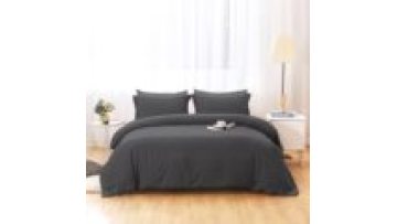 Fashion Design Solid Colour Printed Duvet Cover Set Cotton Bamboo1