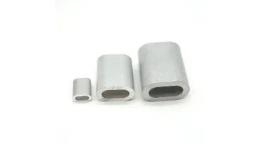 Wire Mesh Accessories Us Type Wire Rope Oval Aluminum Ferrule1
