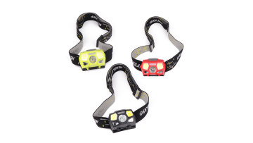 Cheap wholesale ABS plastic outdoor hunting USB rechargeable COB headlamp1